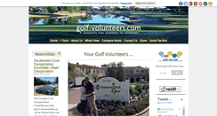 Desktop Screenshot of golf-volunteers.com