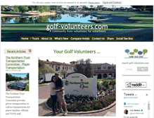 Tablet Screenshot of golf-volunteers.com